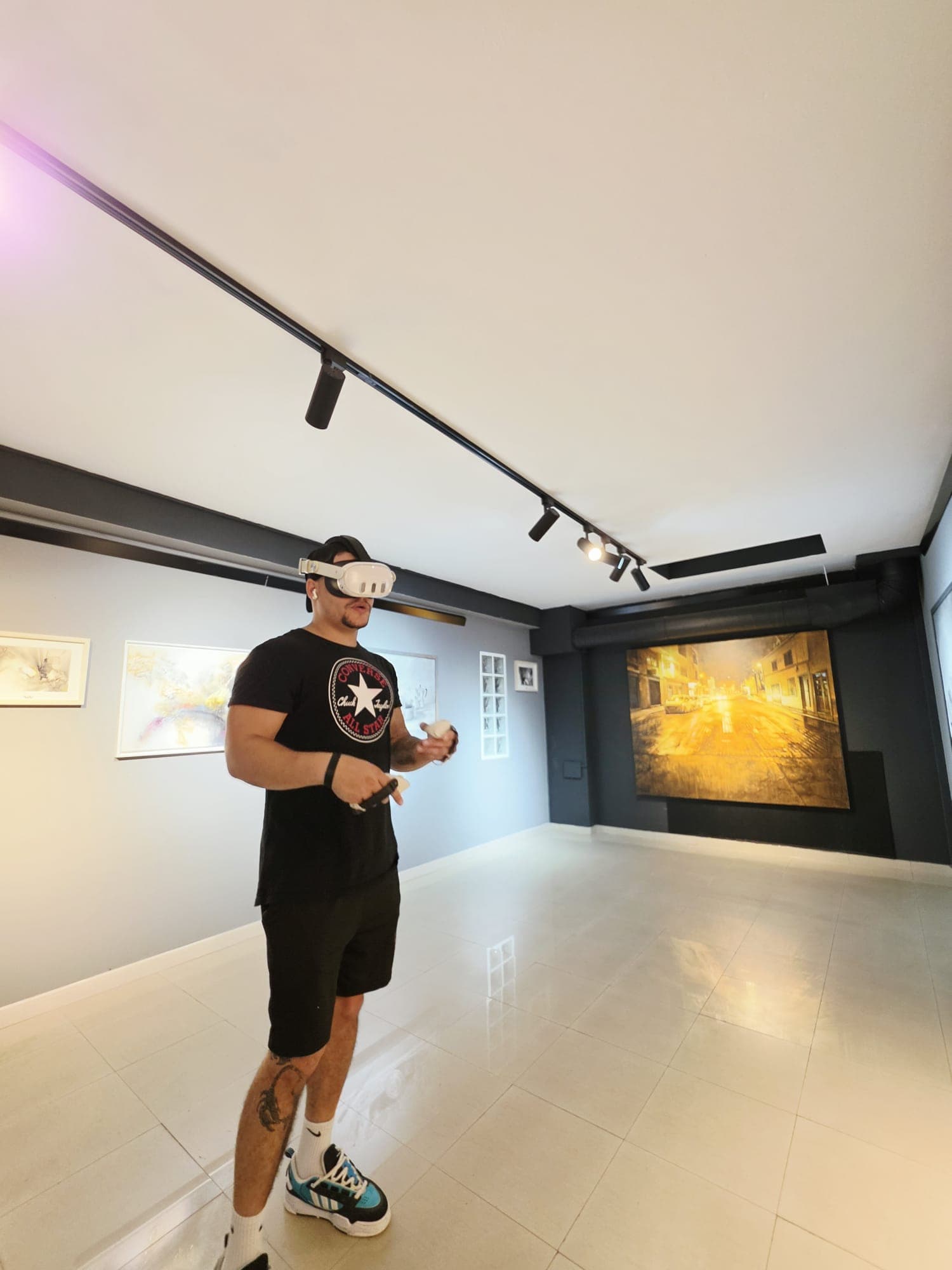 Mapeado 3D de la galería con visor Meta Quest