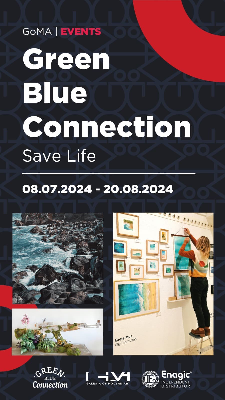 Cartel del evento Green Blue Connection de GoMA Events